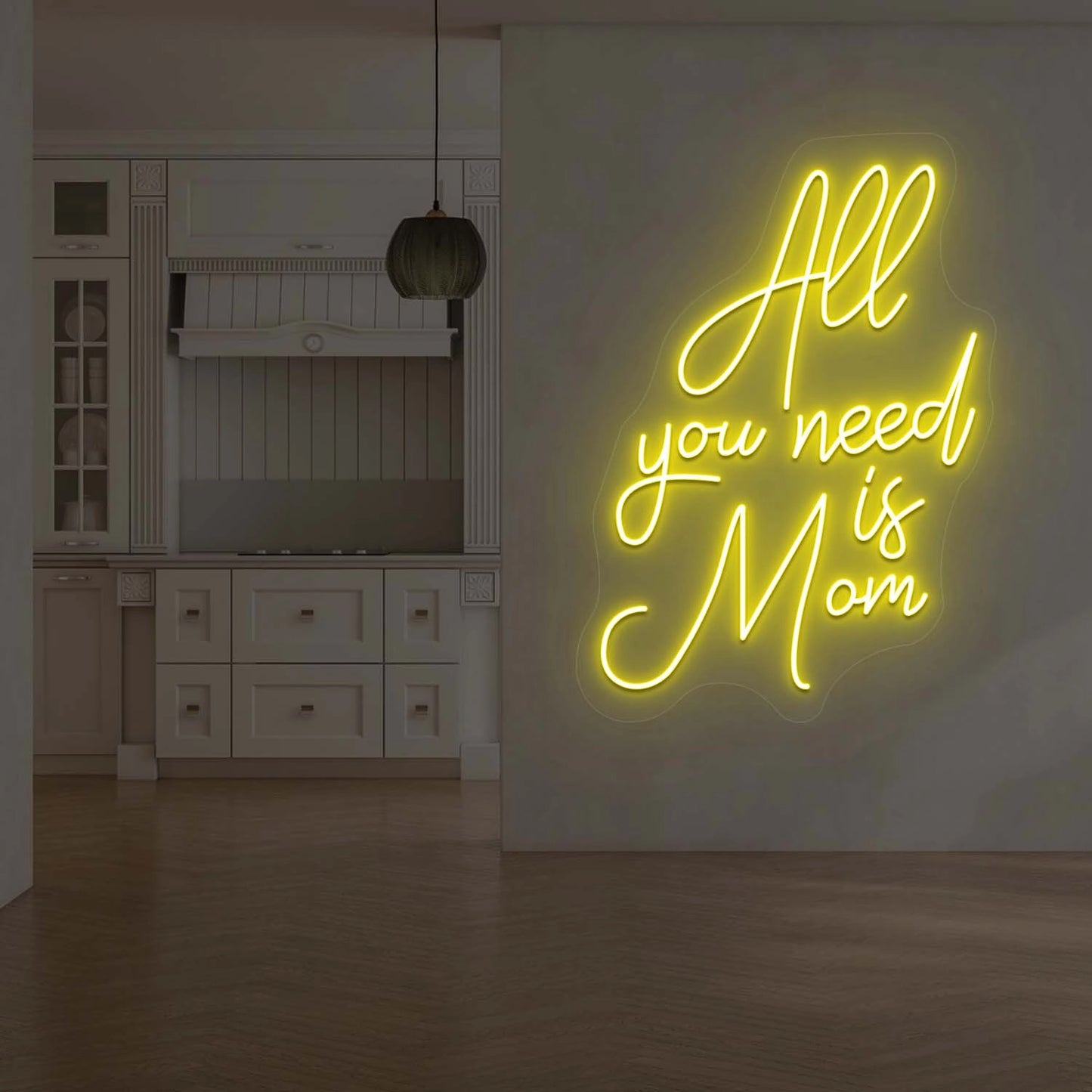 All you Need is Mom Neon Sign | Yellow