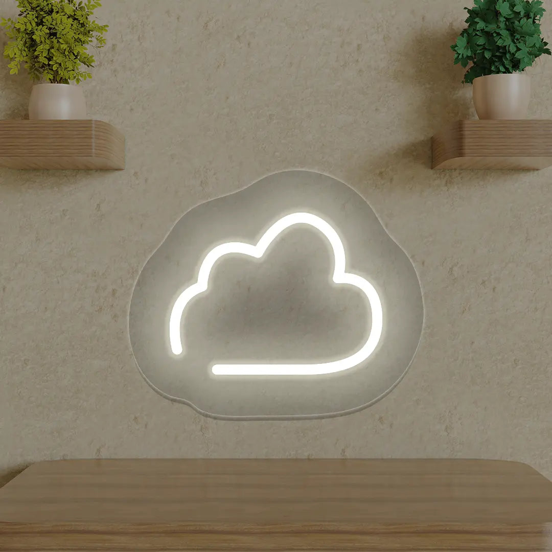 Cloud Neon Sign | Warm White