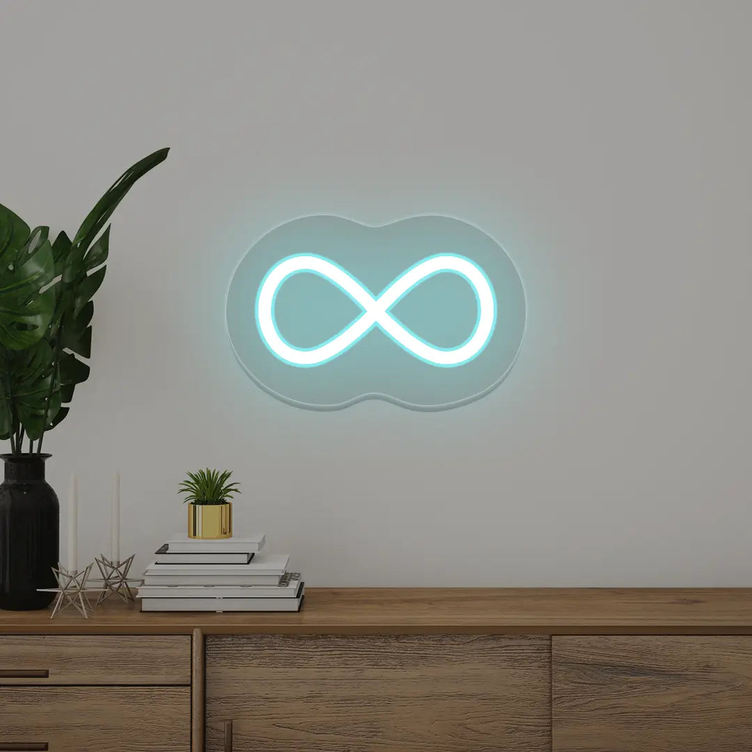 Infinity Neon Sign | Iceblue