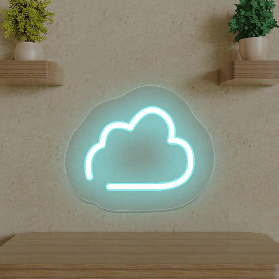 Cloud Neon Sign | Iceblue