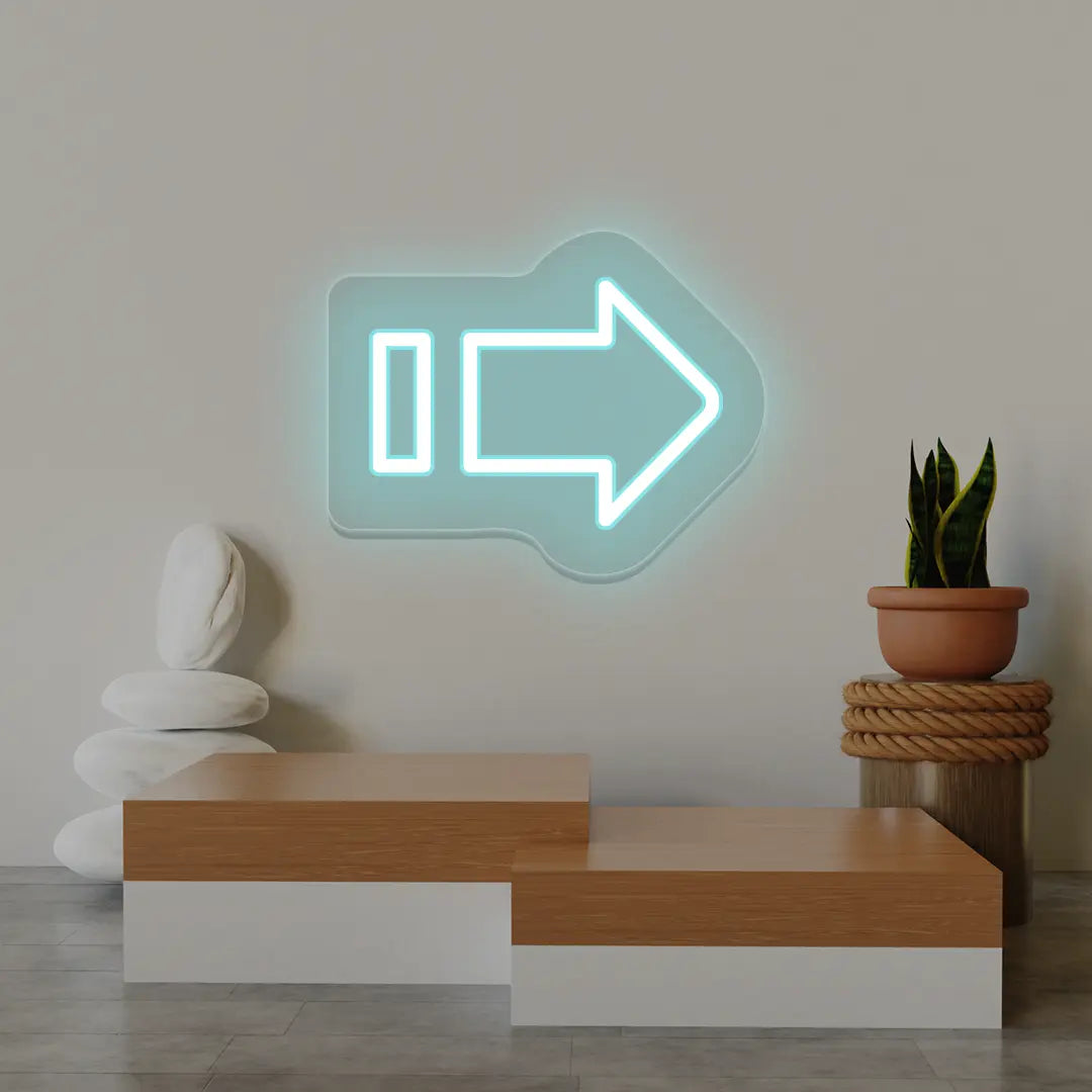 Direction Arrow Neon Sign