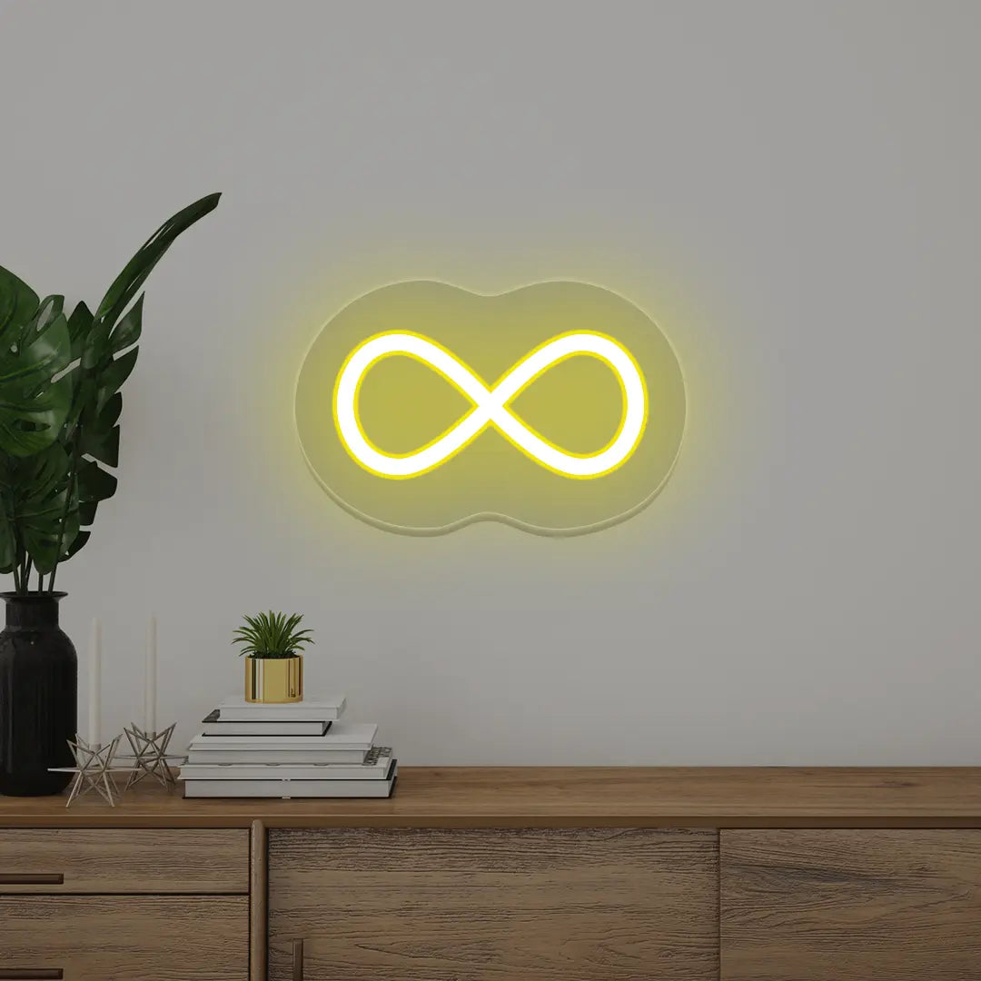 Infinity Neon Sign | Yellow