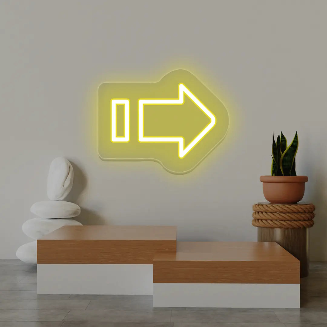 Direction Arrow Neon Sign