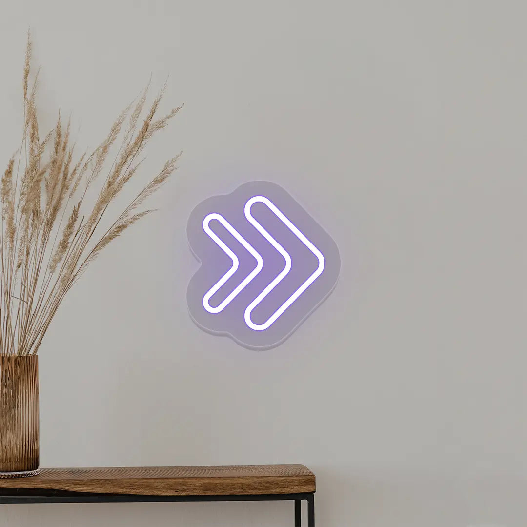 Double Arrowhead Neon Sign