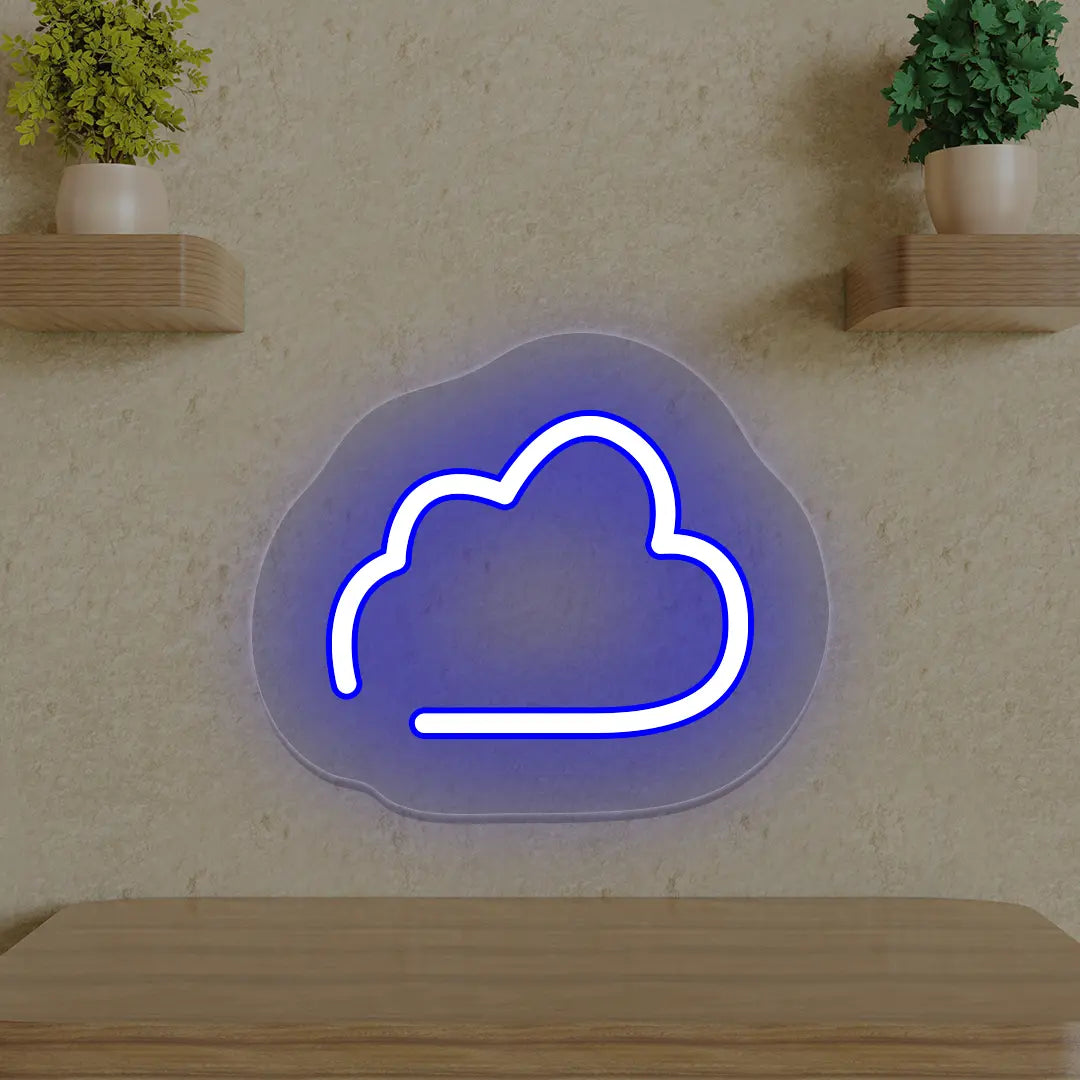 Cloud Neon Sign | Blue
