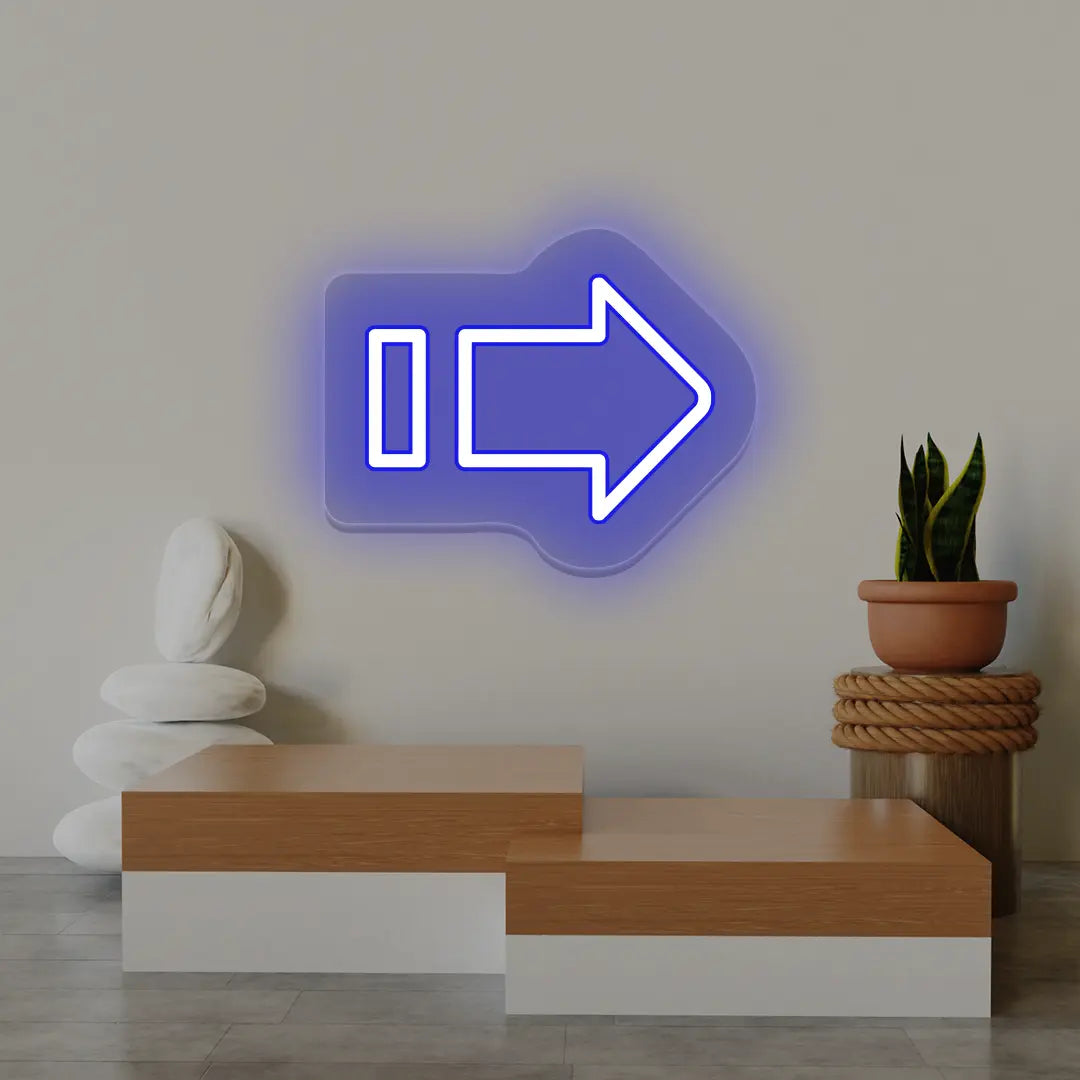 Direction Arrow Neon Sign