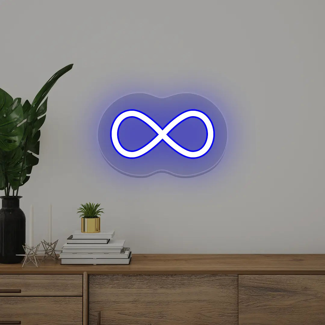Infinity Neon Sign | Blue
