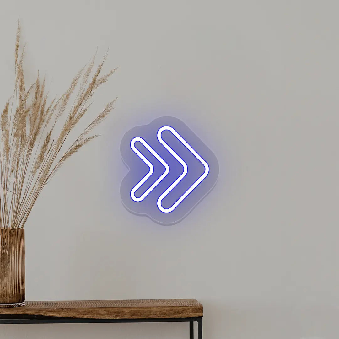 Double Arrowhead Neon Sign