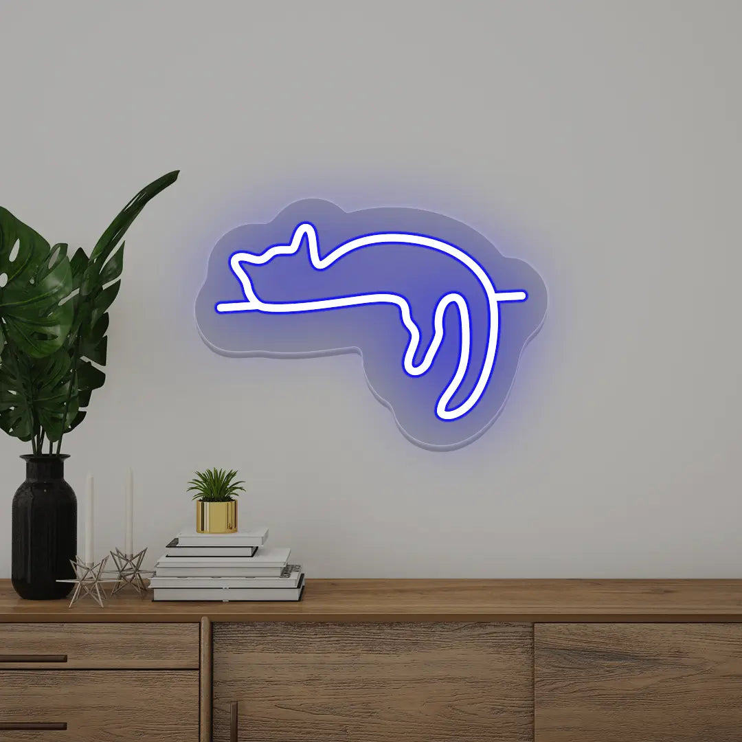 Cat Resting Neon Sign