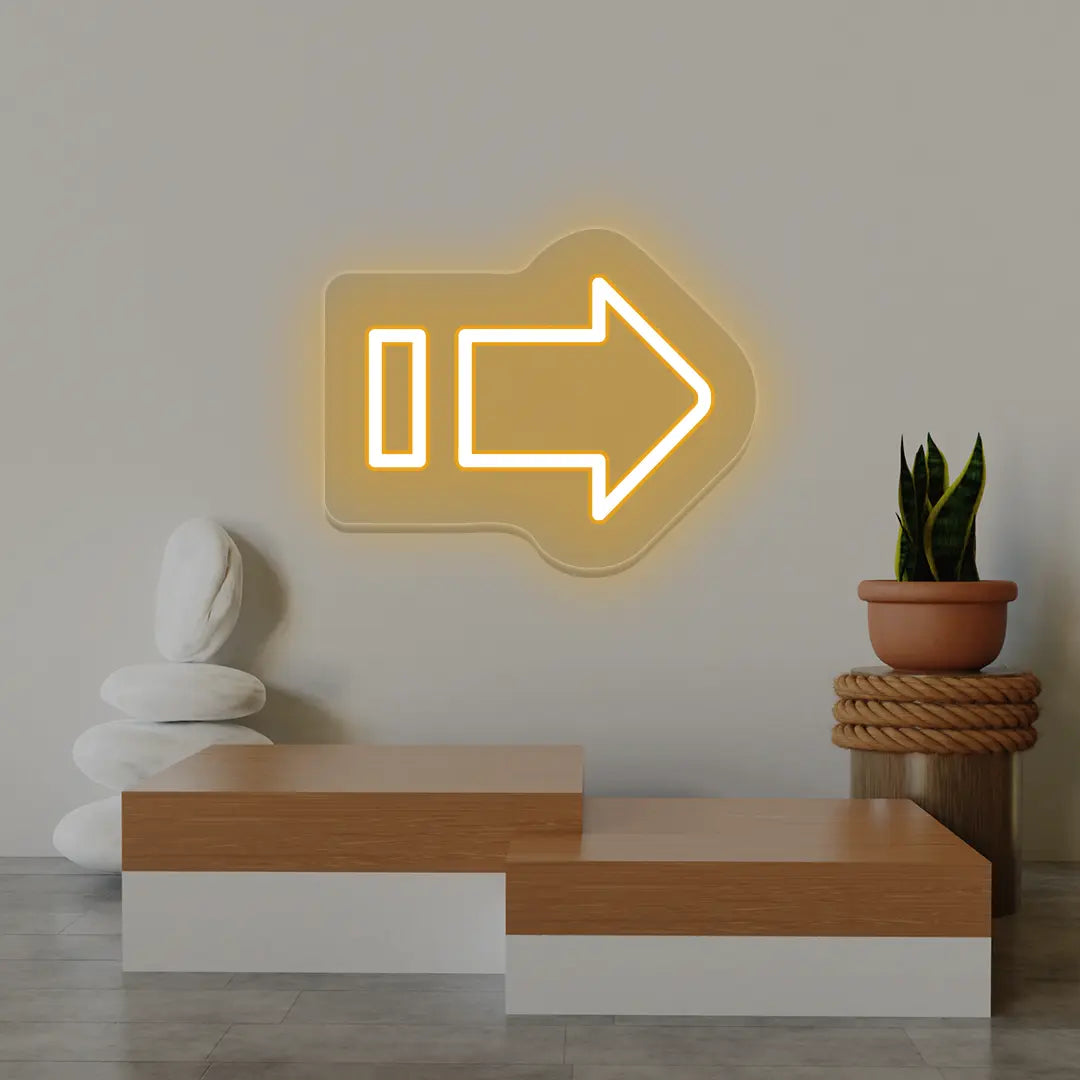 Direction Arrow Neon Sign