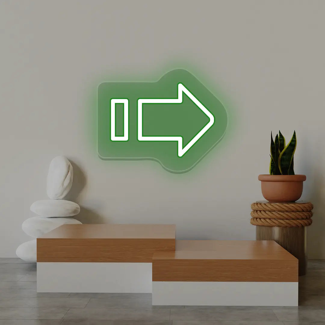 Direction Arrow Neon Sign