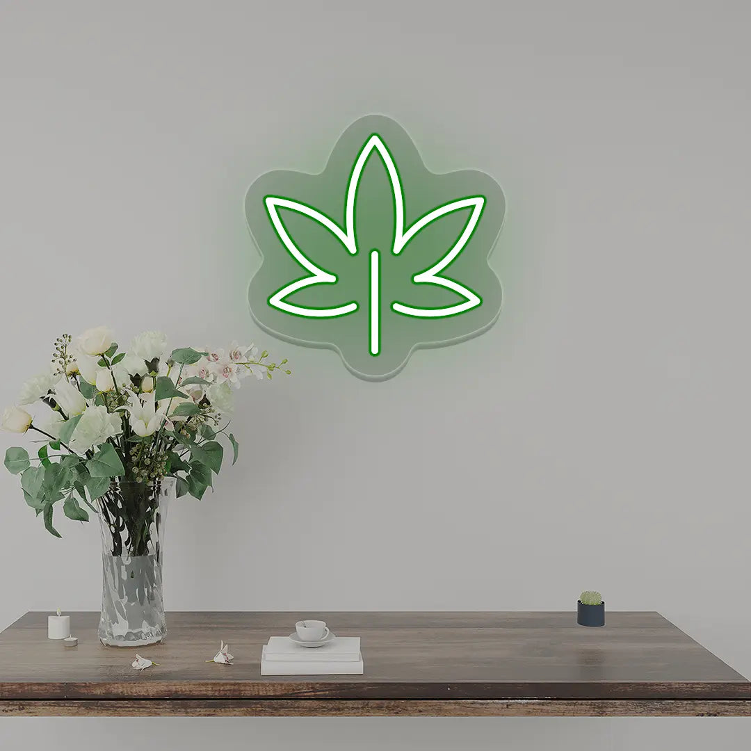 Leaf Neon Sign | Green