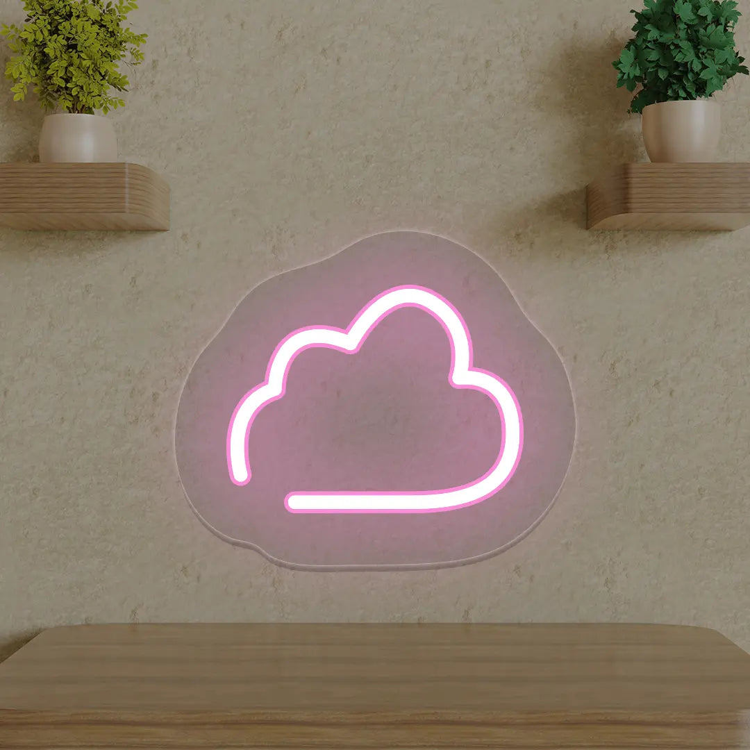 Cloud Neon Sign | Pink