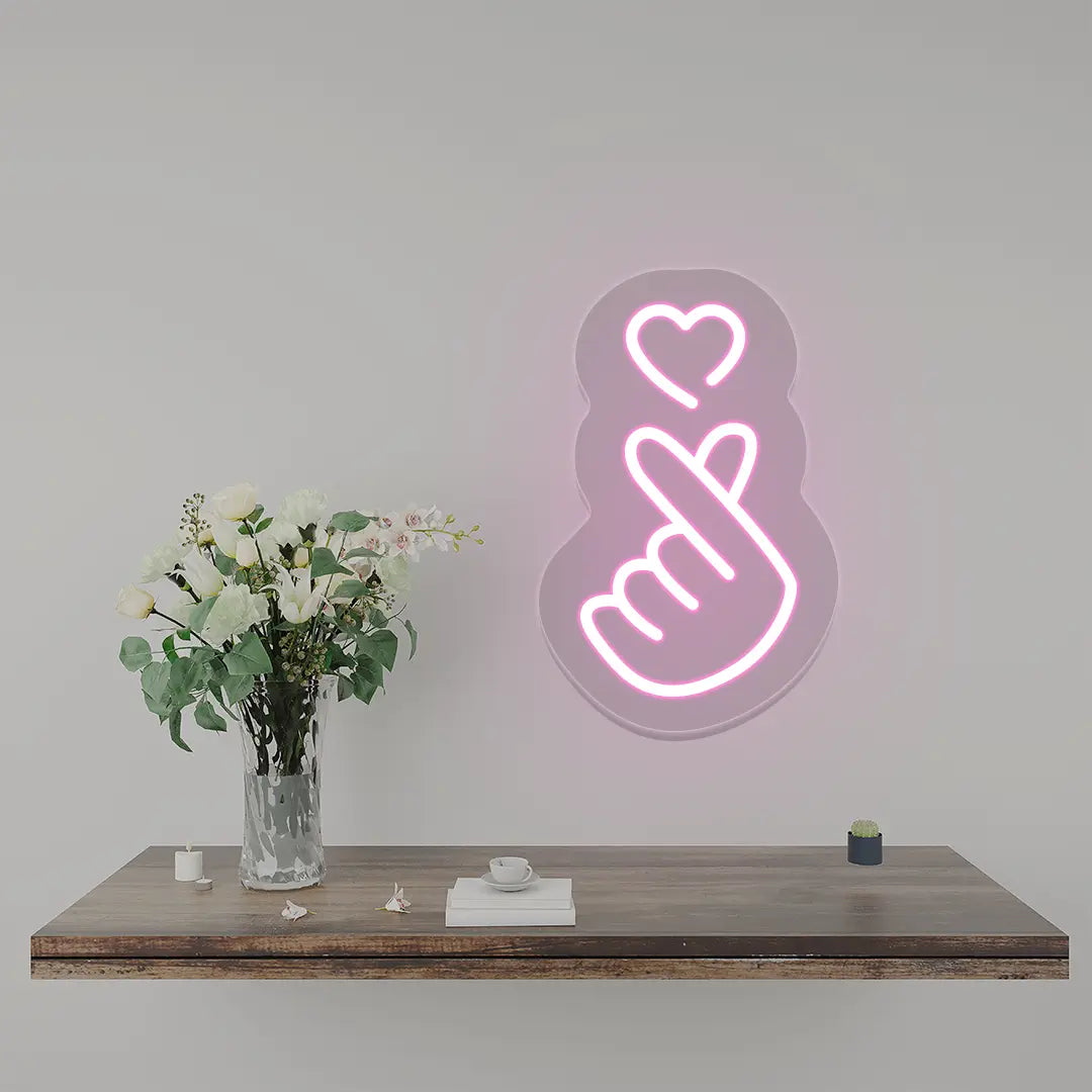 Heart - Hand Expression Neon Sign
