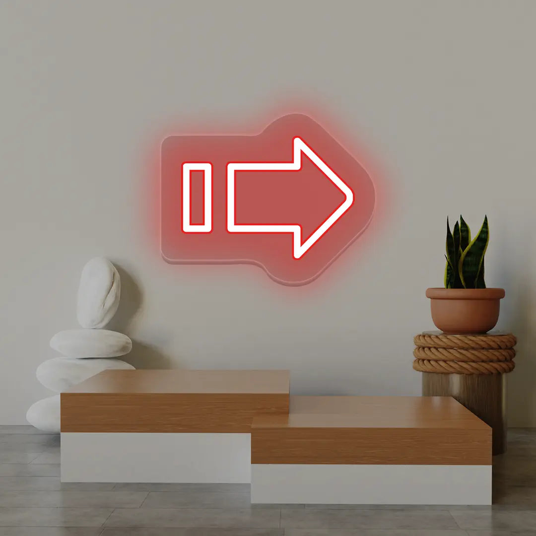 Direction Arrow Neon Sign