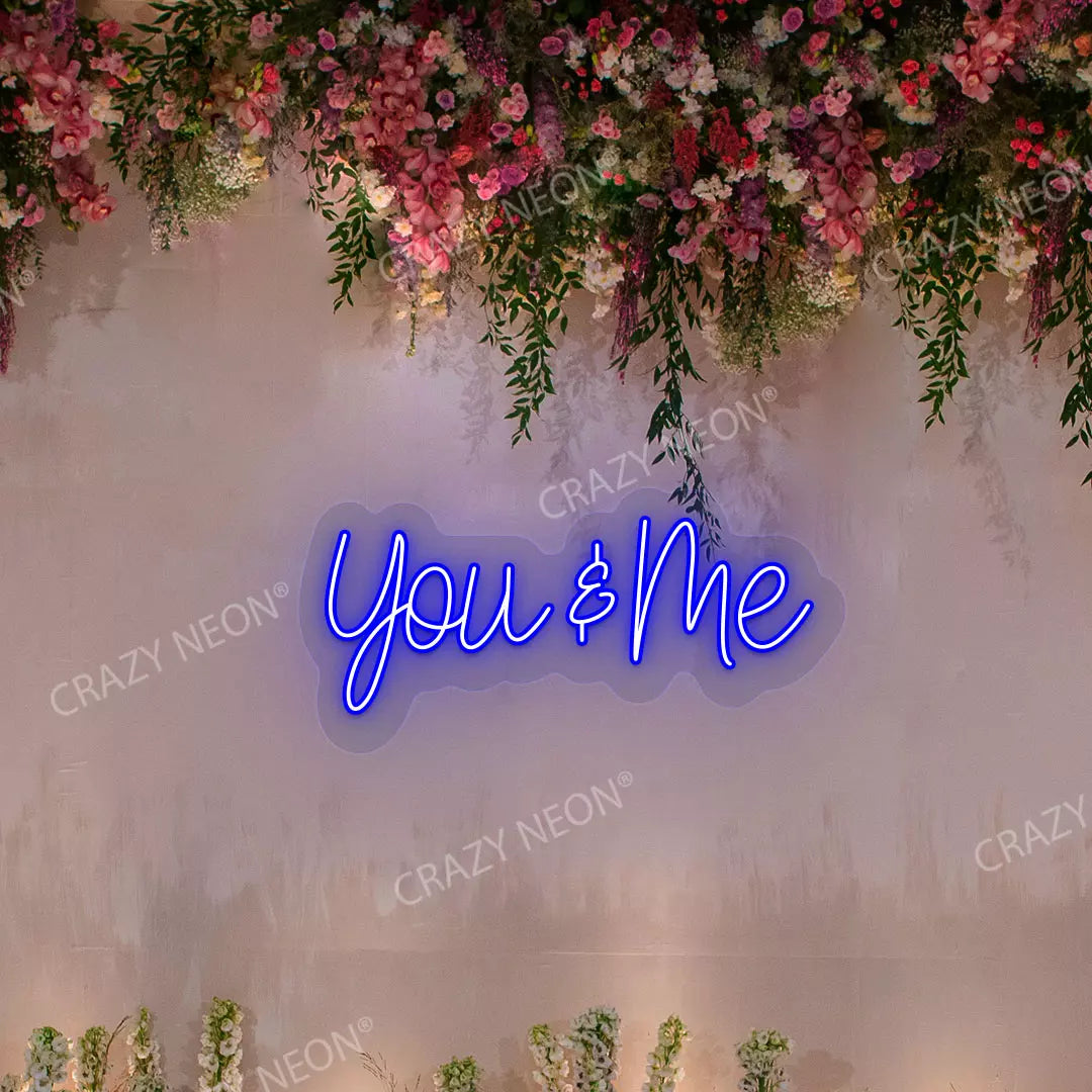 You & Me Neon Sign | Blue