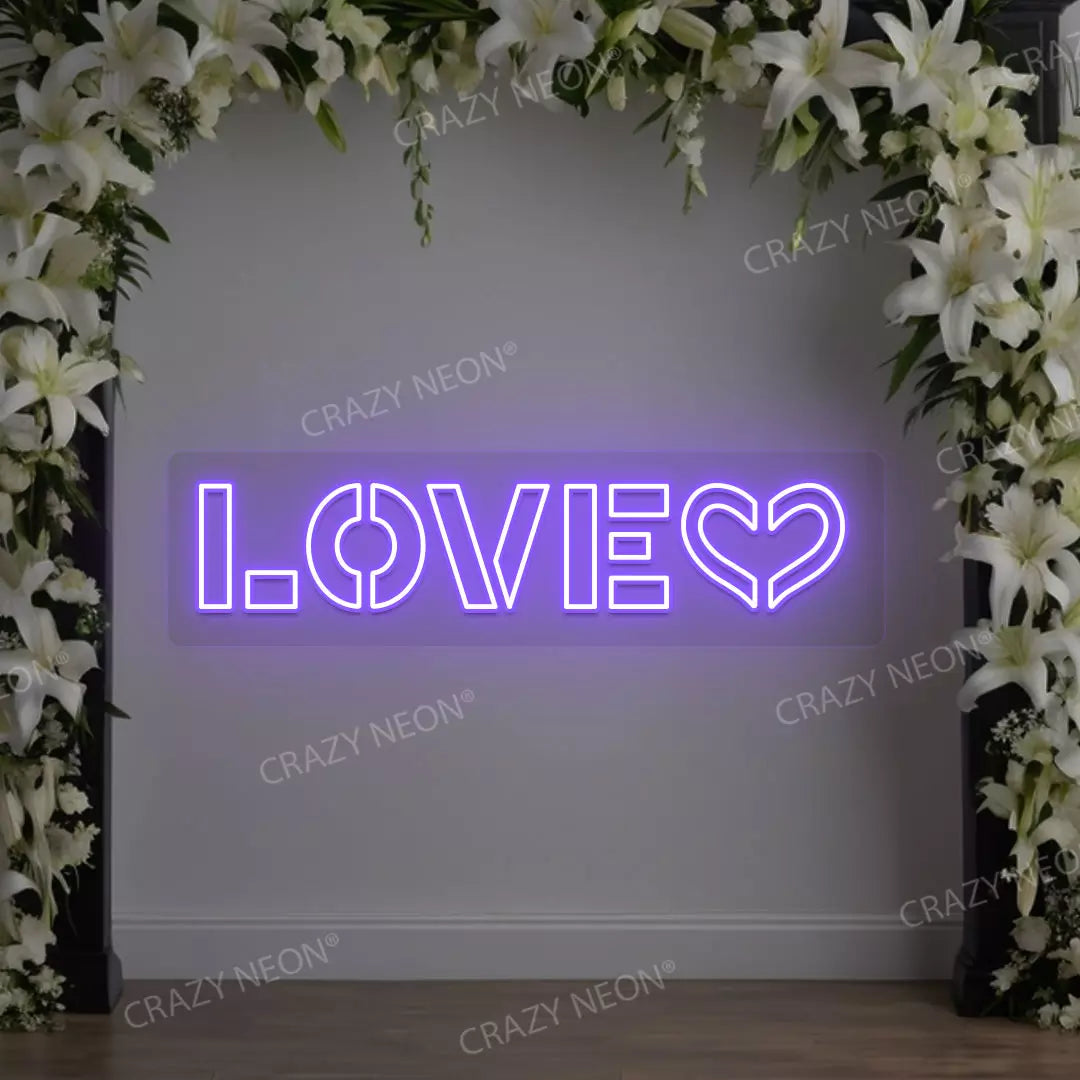 Love Neon Sign | Purple