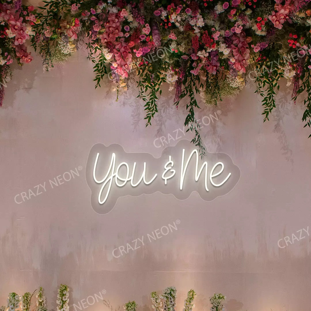 You & Me Neon Sign | Warmwhite