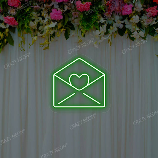 Love-Note Neon Sign | Green