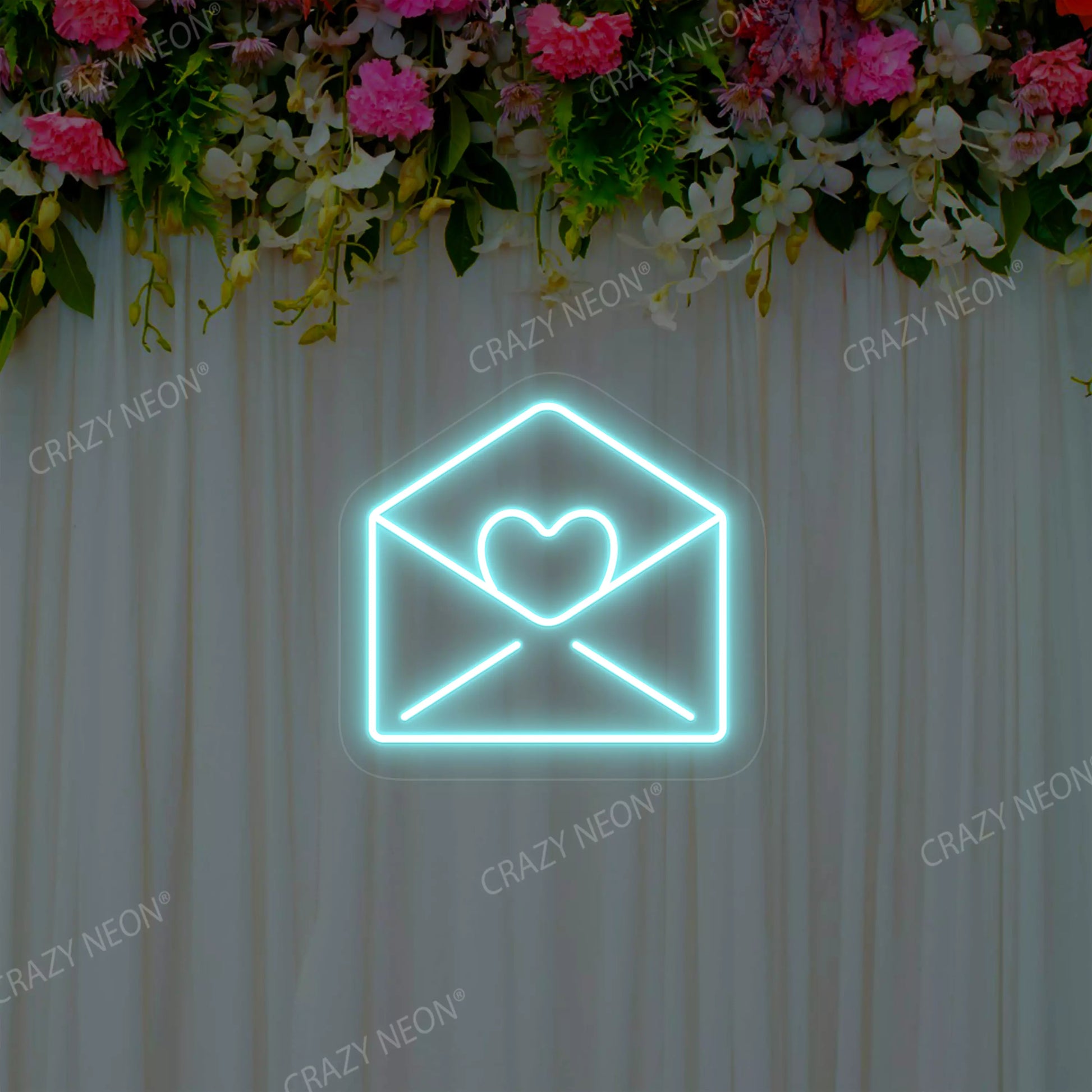 Love-Note Neon Sign | Iceblue