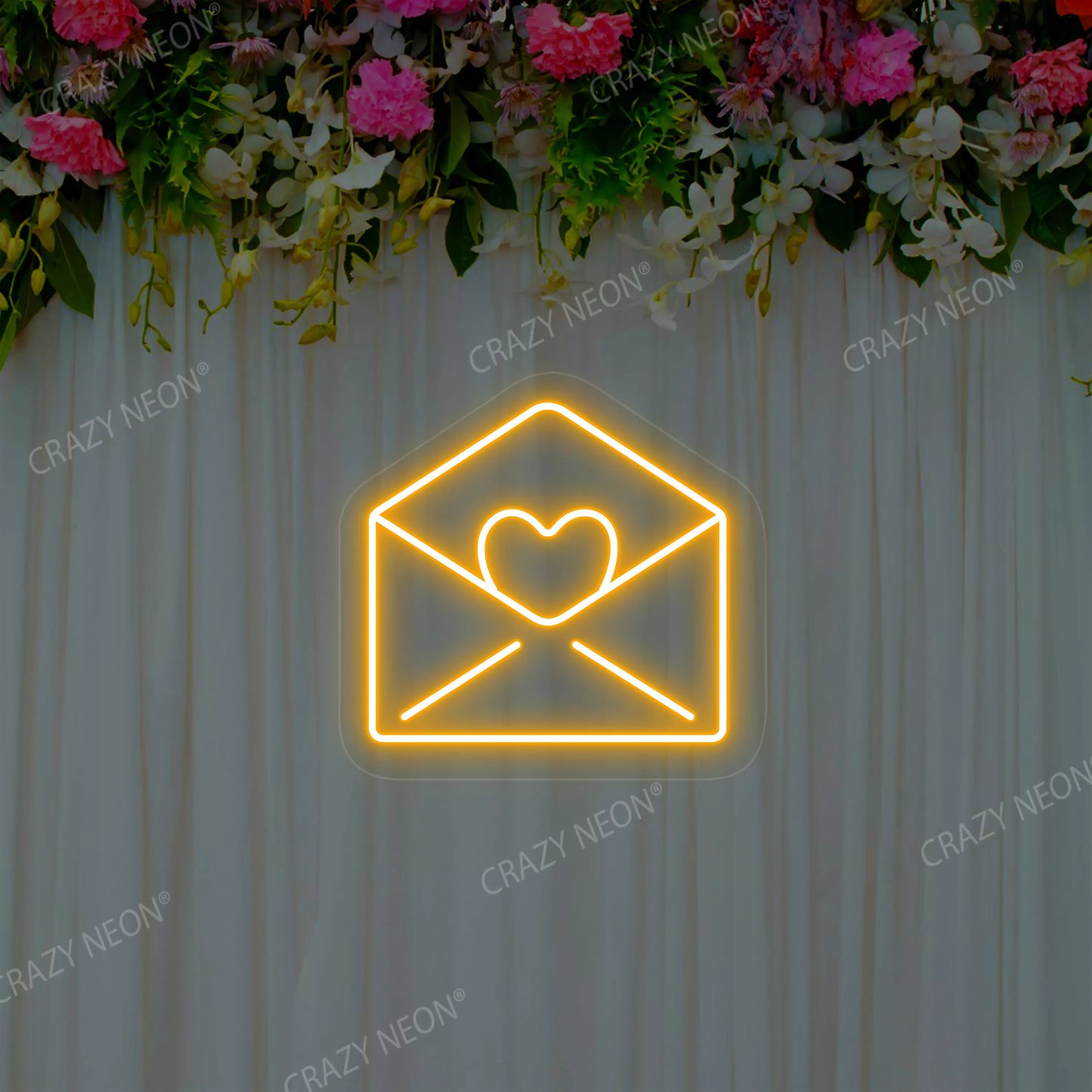Love-Note Neon Sign | Orange
