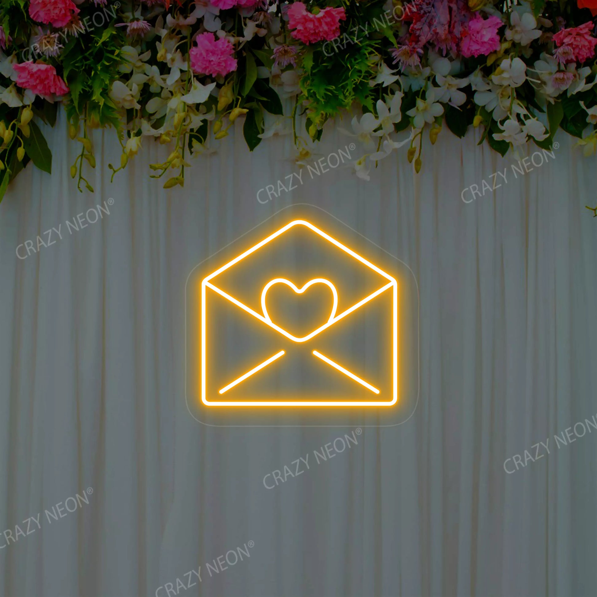 Love-Note Neon Sign | Orange