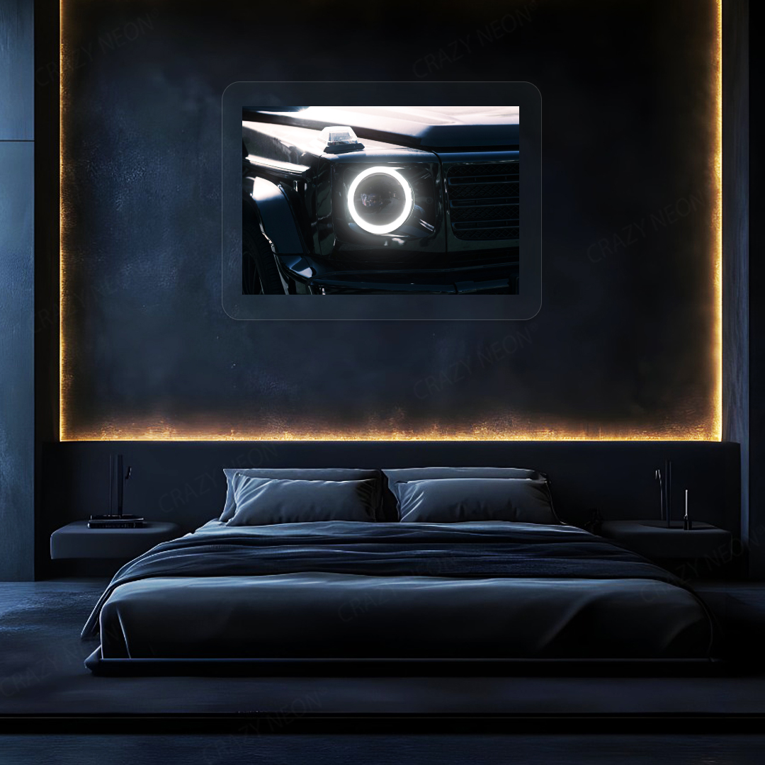 Phantom G-Class Halo Neon Artwork | White