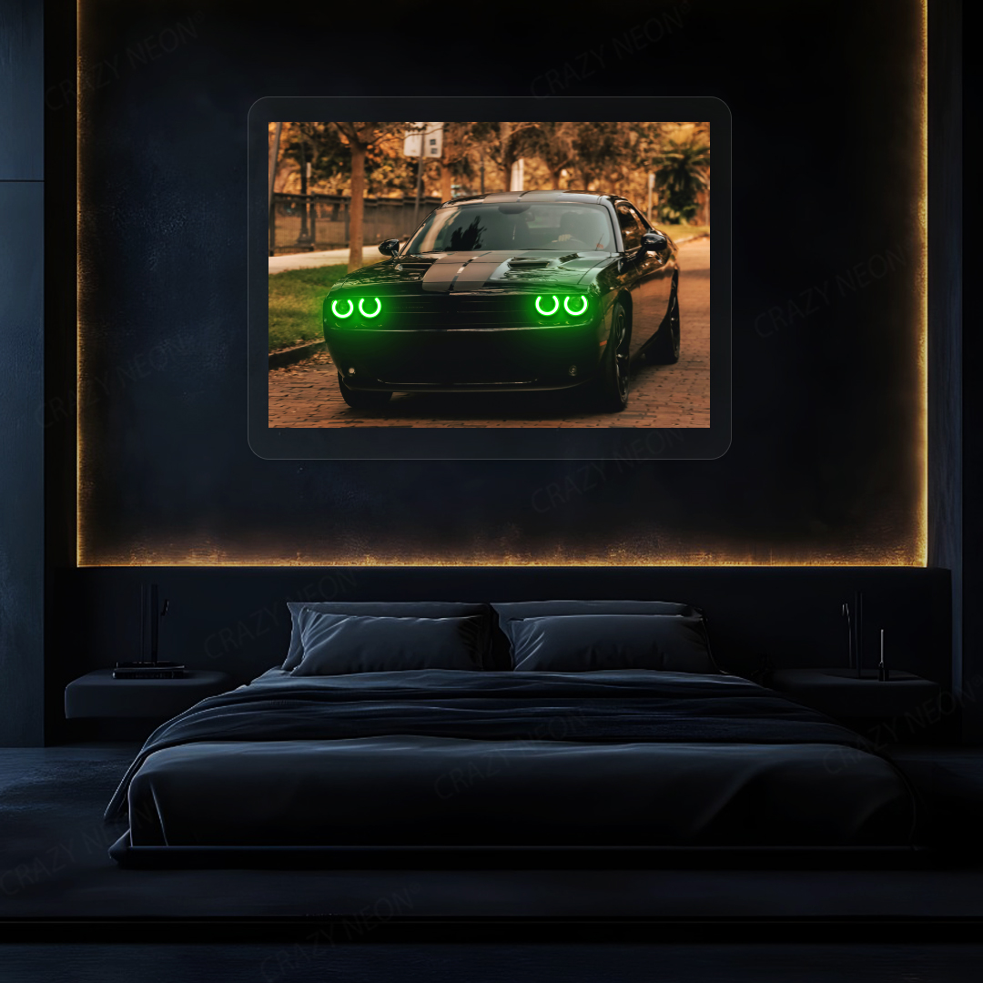 Challenger Halo Coupe Neon Artwork | Green
