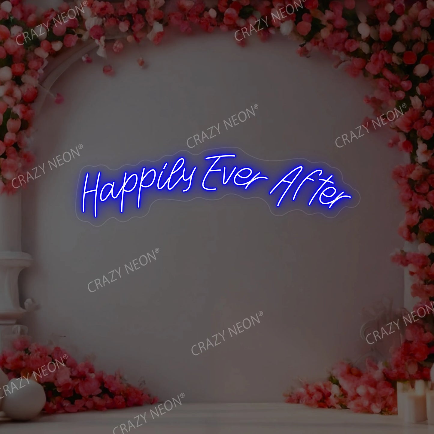 Happily Ever After Neon Sign | Blue