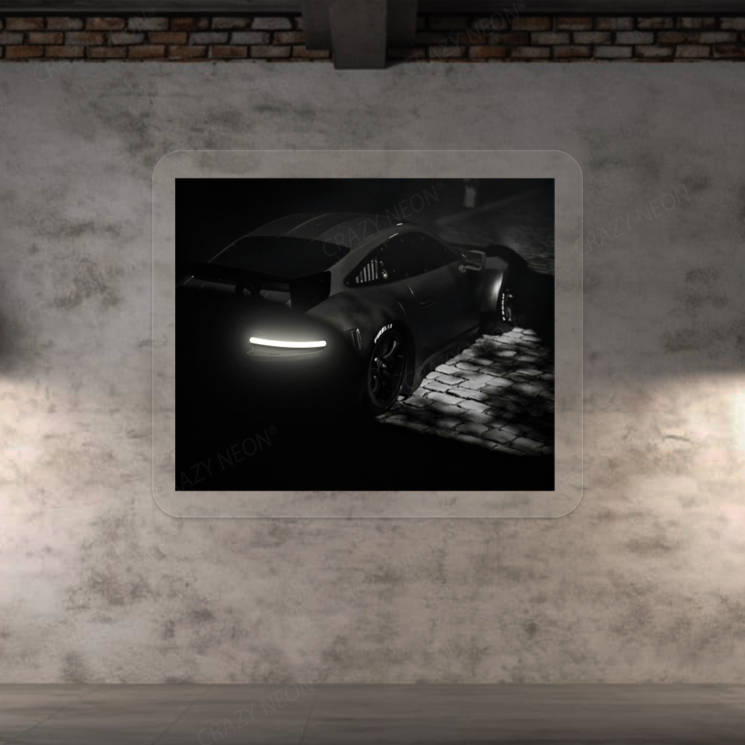 991 GT3 Backilight Neon Artwork | Warmwhite