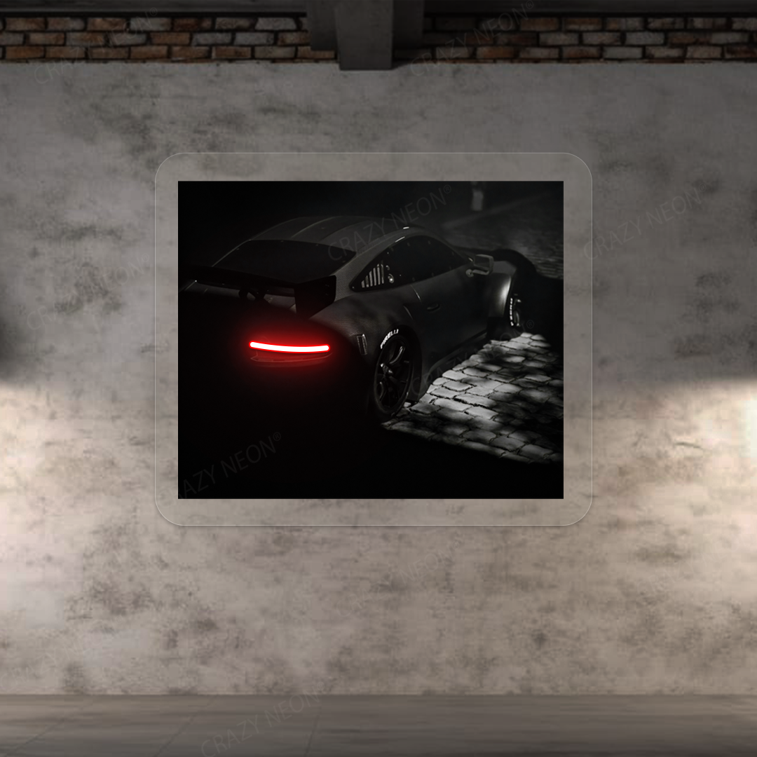 991 GT3 Backilight Neon Artwork | Red