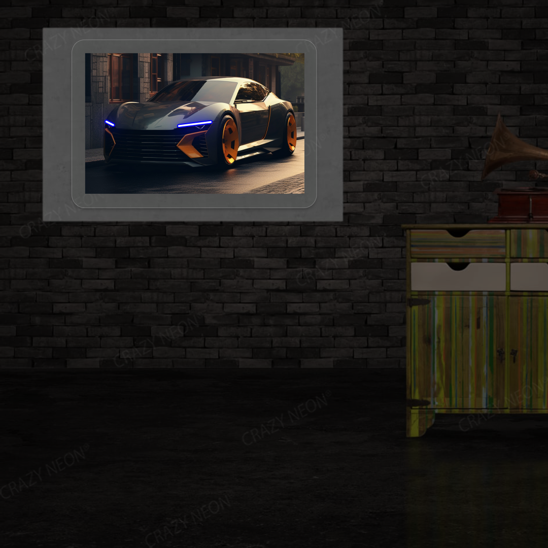 Inferno Bolt Concept Neon Artwork | Blue