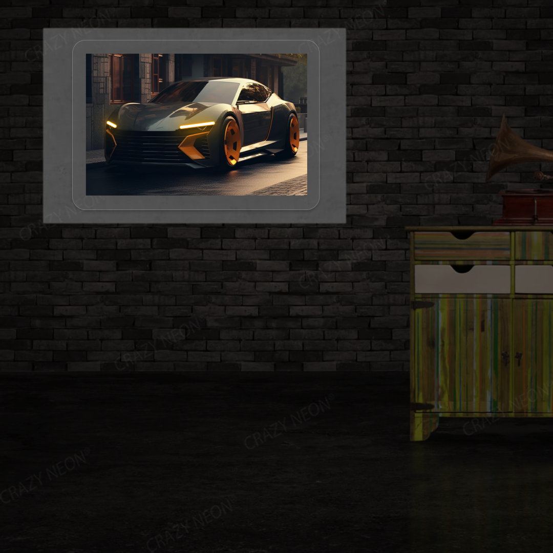 Inferno Bolt Concept Neon Artwork | Orange