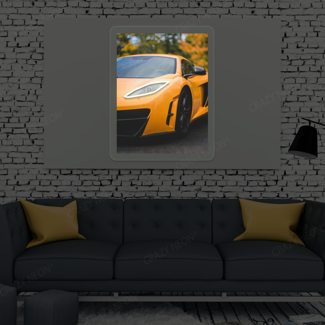 Mc MP4-12C Headlight Neon Artwork | Warmwhite