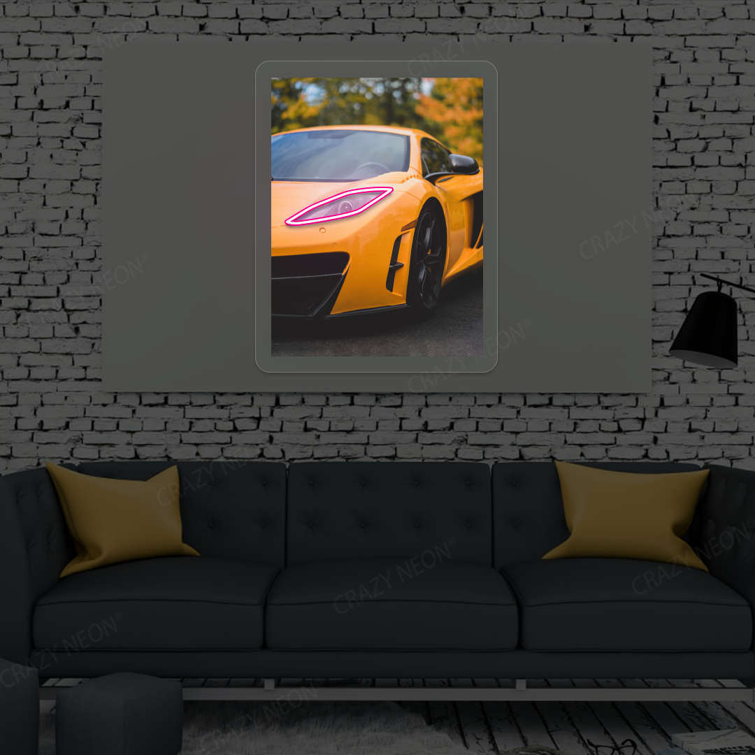 Mc MP4-12C Headlight Neon Artwork | Pink