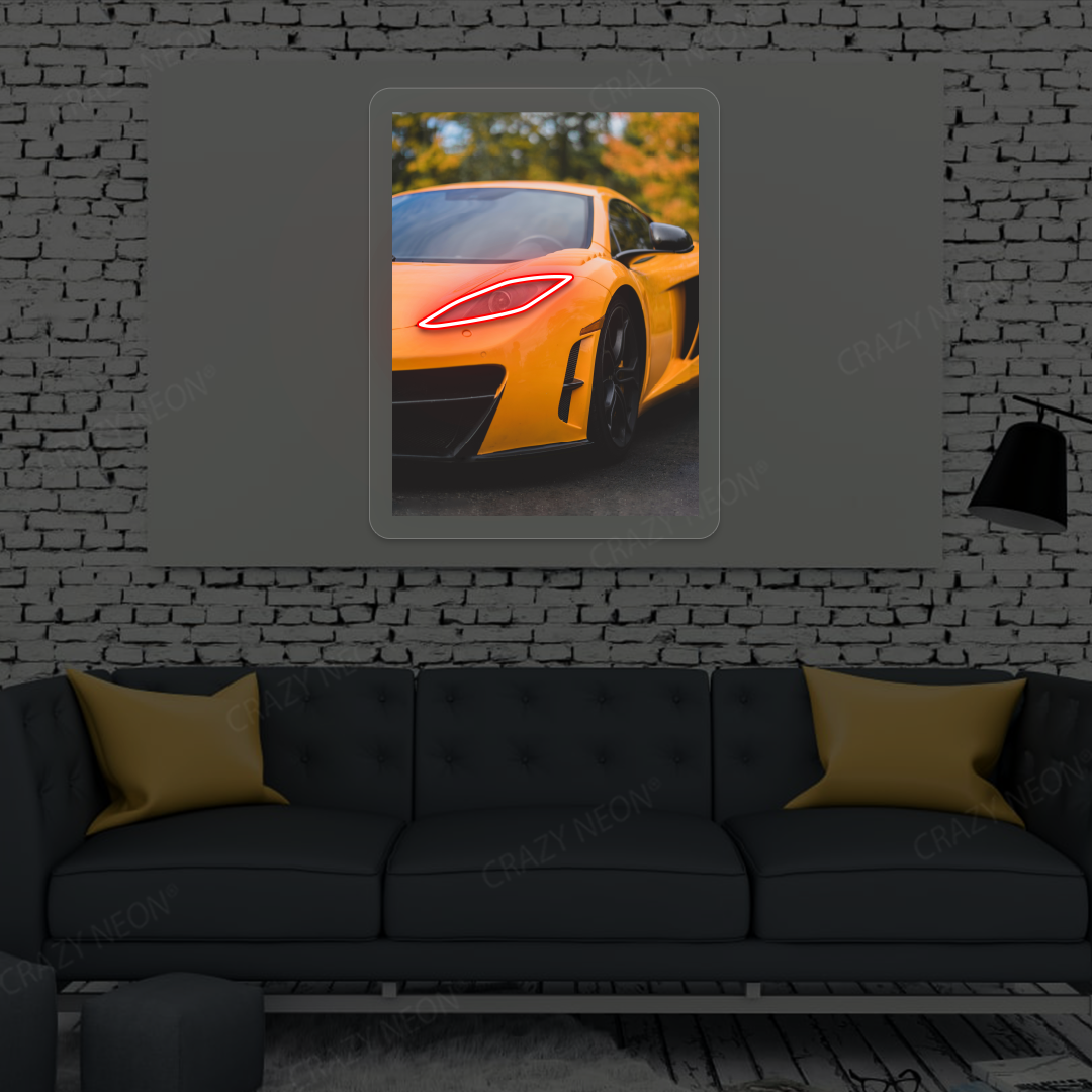 Mc MP4-12C Headlight Neon Artwork | Red