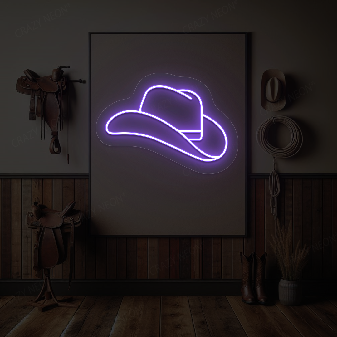 Cowboy Hat Neon Sign