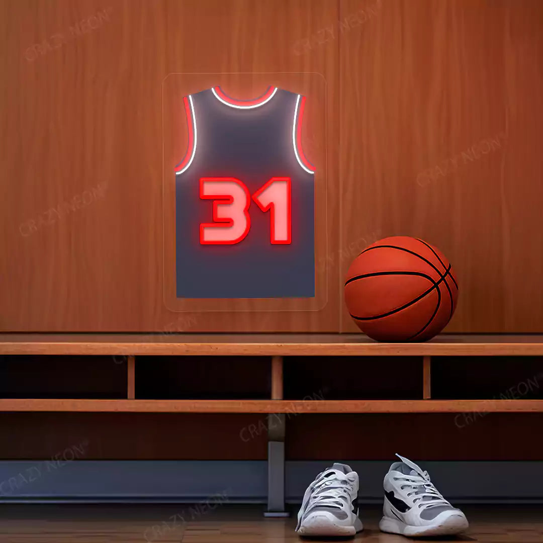 Denver Čančar 31 Jersey Basketball Neon Artwork
