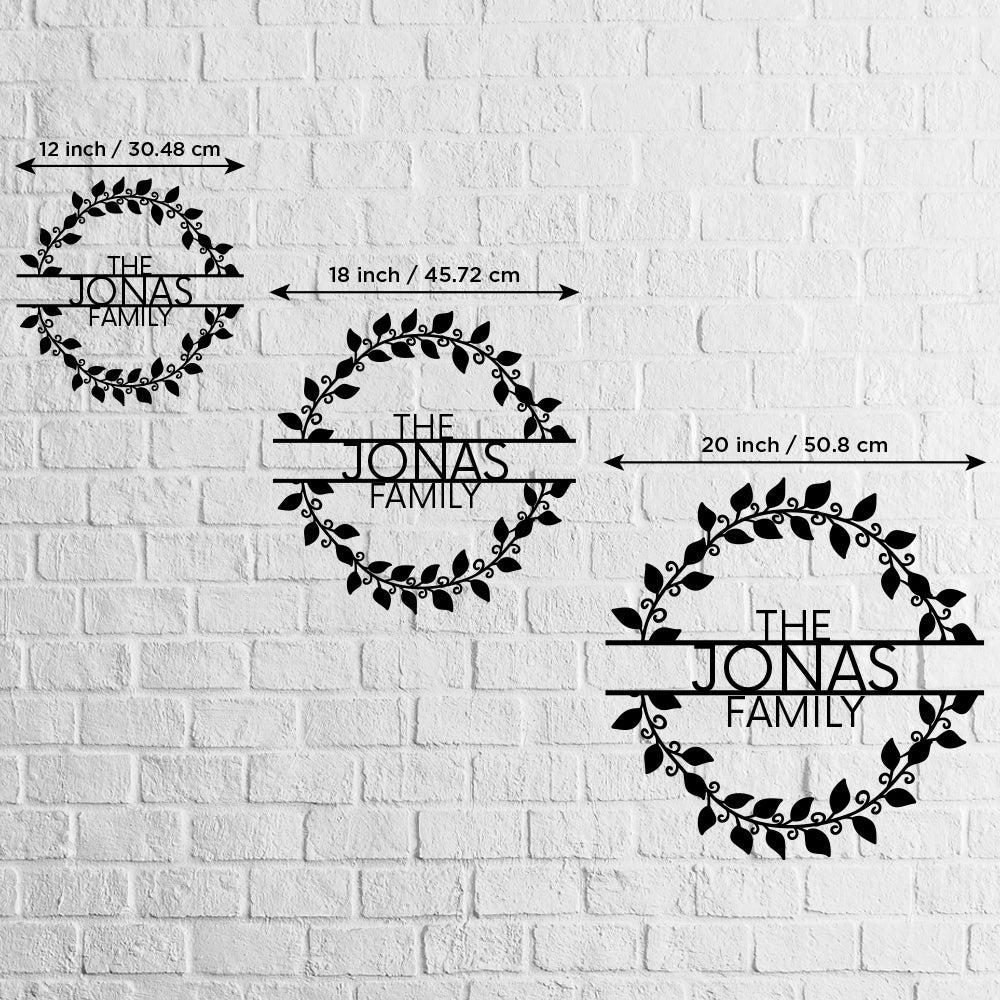 Metal Last Name Sign For Home