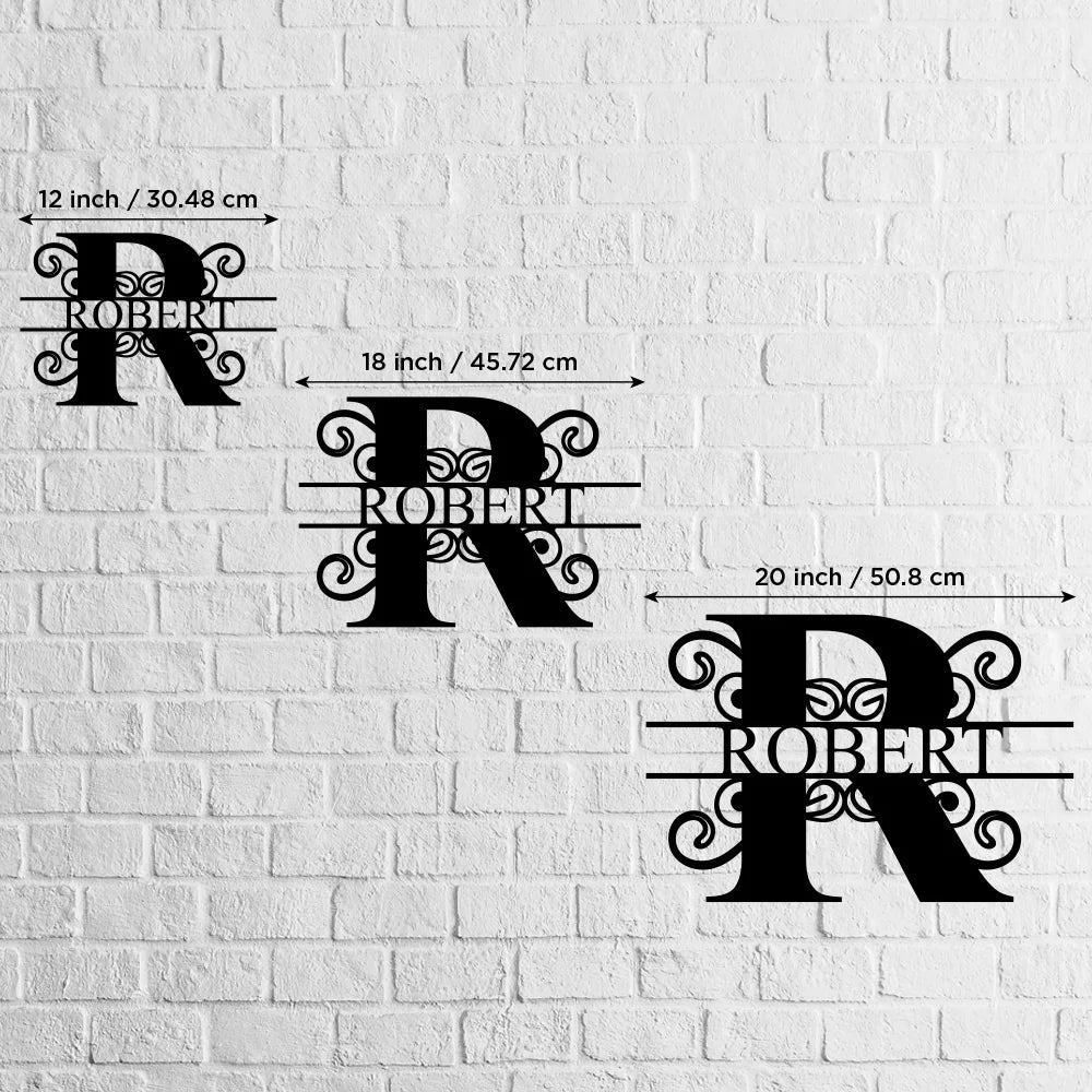 Personalize Metal Name Sign