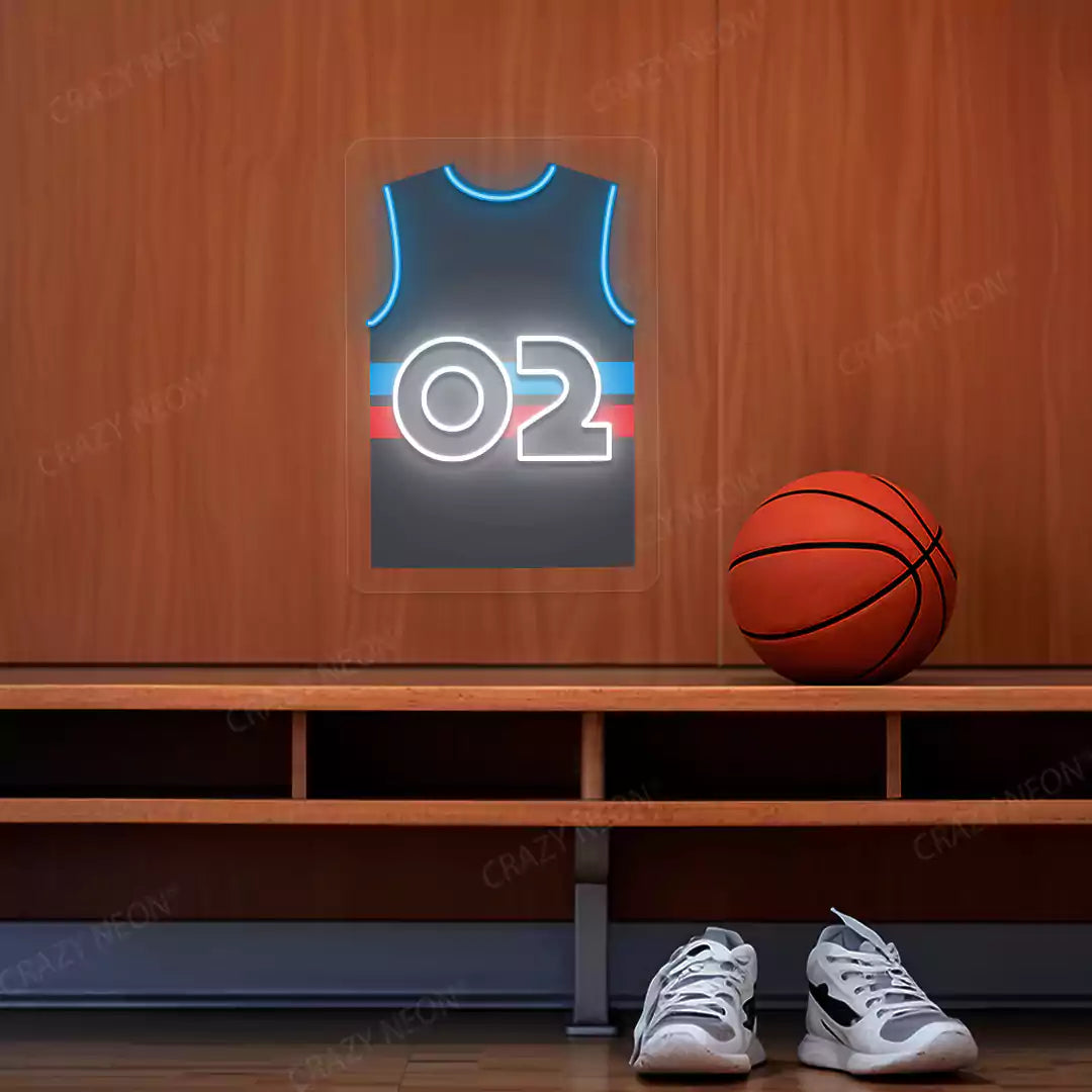 Detroit Cunningham 02 Jersey Basketball Neon Artwork