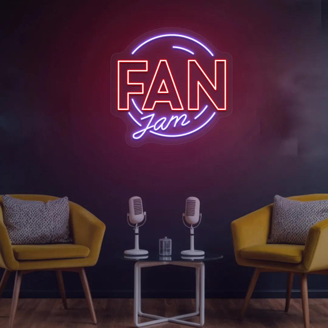 Fan Jam Neon Sign | Purple