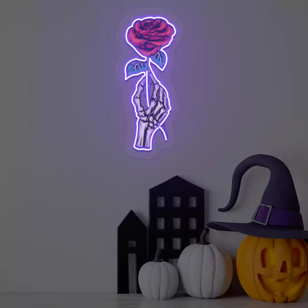 Deadly Romance Neon Artwork | Purple