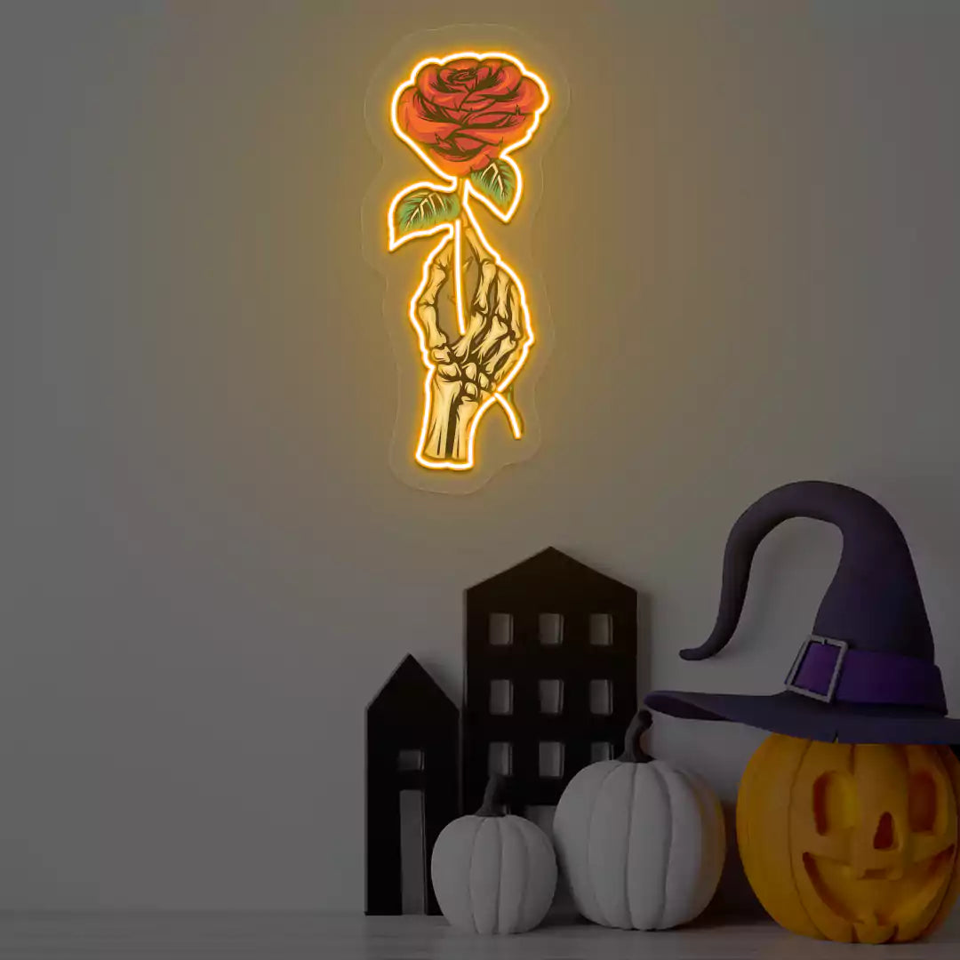 Deadly Romance Neon Artwork | Orange