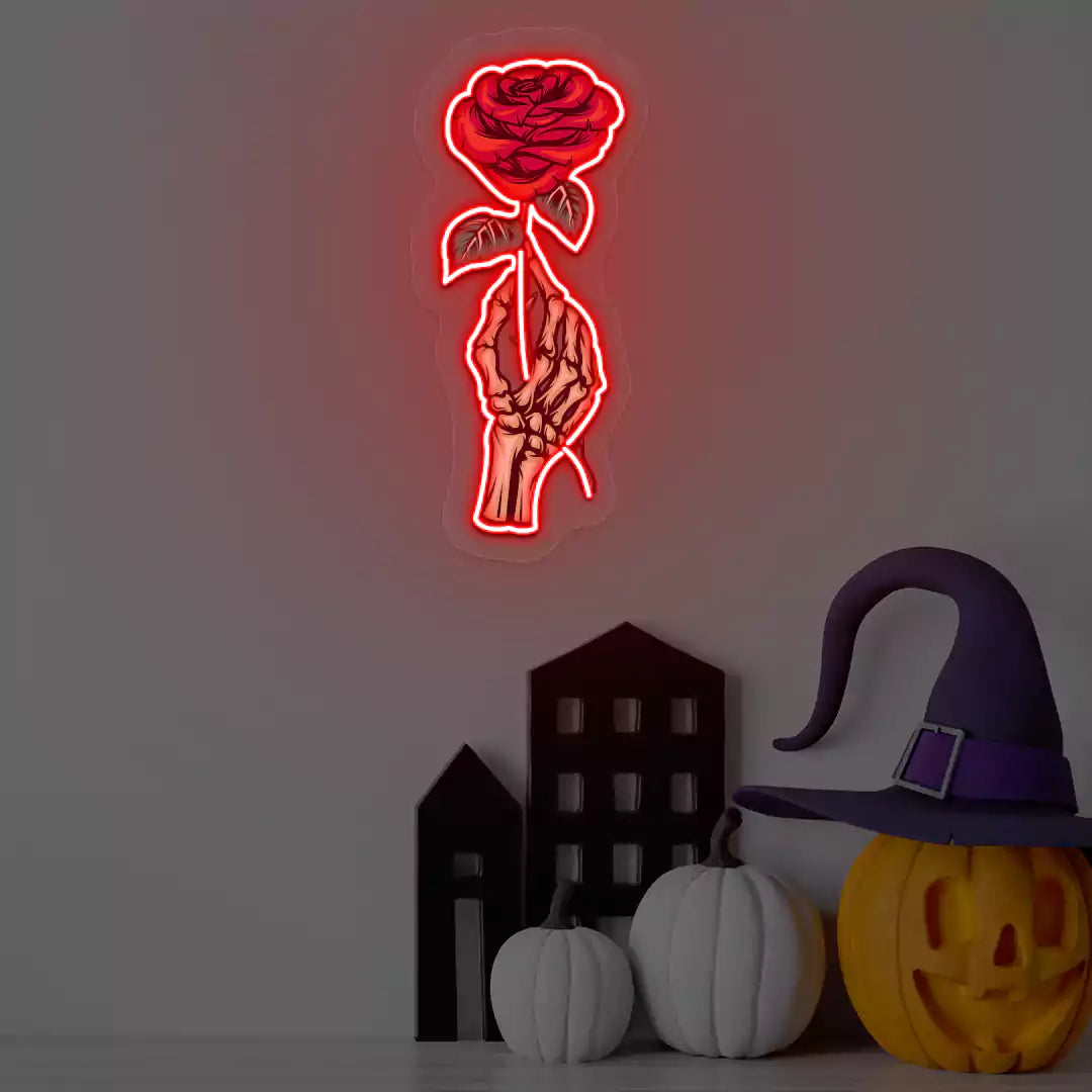 Deadly Romance Neon Artwork | Red