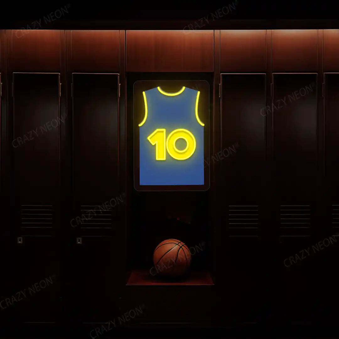 San Francisco Hardaway 10 Jersey Basketball Neon Artwork