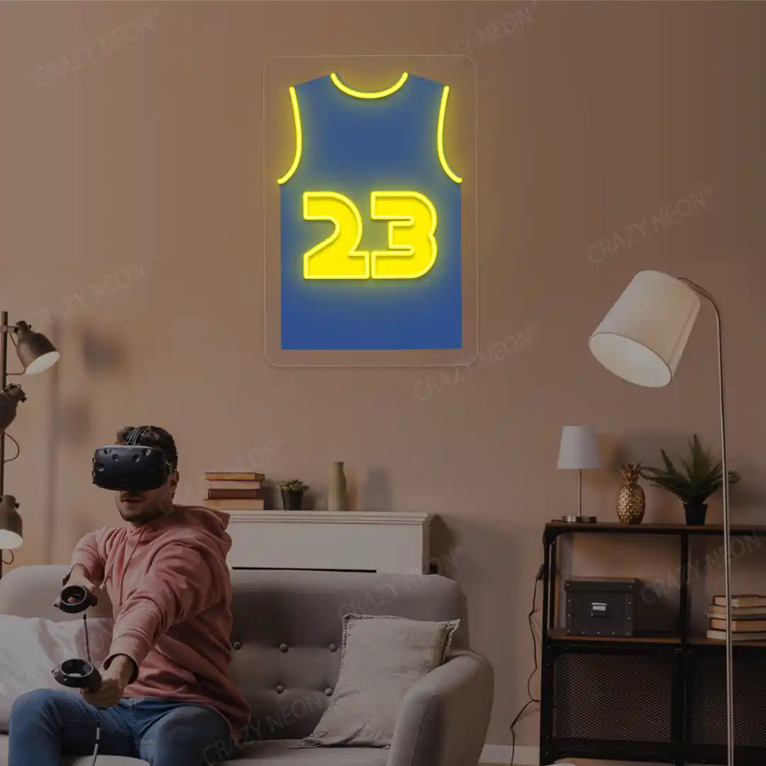 San Francisco Green 23 Jersey Basketball Neon Artwork