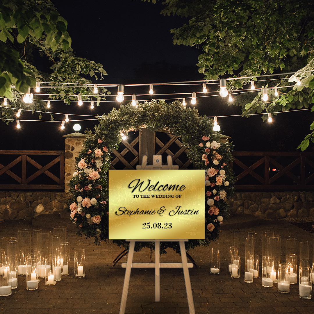 Wedding Welcome Sign | Mirror Wedding Sign