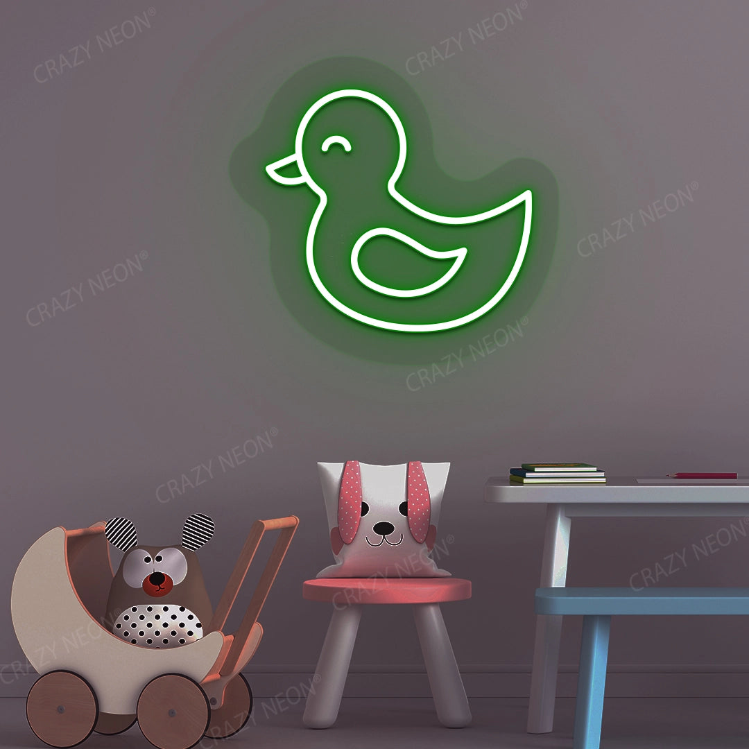 Baby Duck Neon Sign | Green