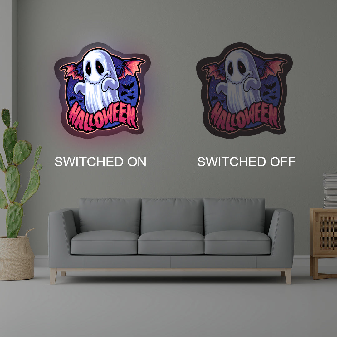 Halloween Ghoul Illuminated Sign